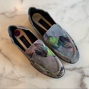 RAG & BONE Alix Convertible Velvet Loafer Floral Print